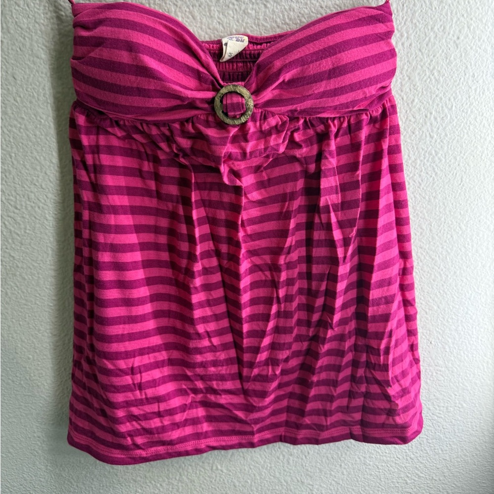 Pink Striped Women's Top